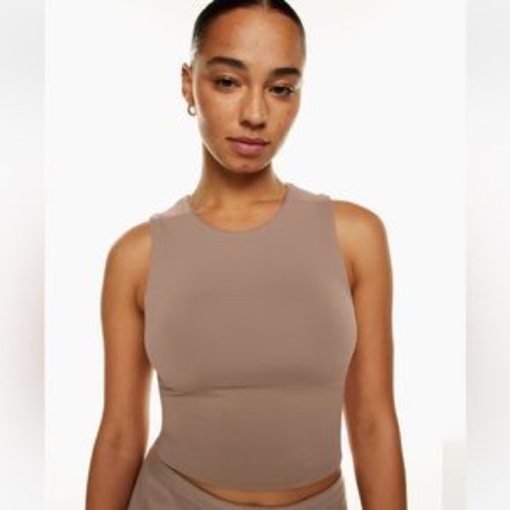 ARITZIA / BABATON MUSCLE TANK - BROWN/BEIGE - XL